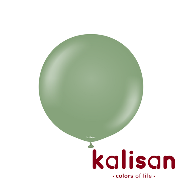 Kalisan Retro 24" Eucalyptus Latex Balloons 2pk