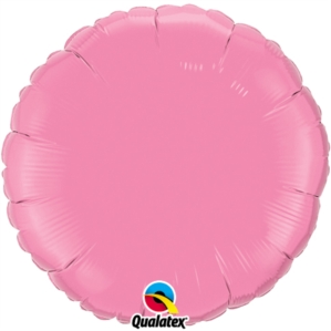 Qualatex Rose Pink 18" Round Foil Balloon