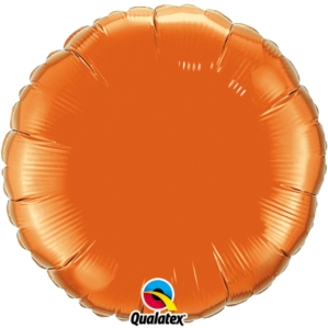 Orange 18" Round Foil Balloon