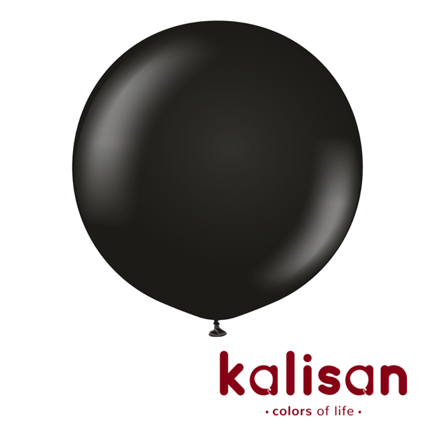 NEW Kalisan Standard 36" Black Latex Balloons 2pk