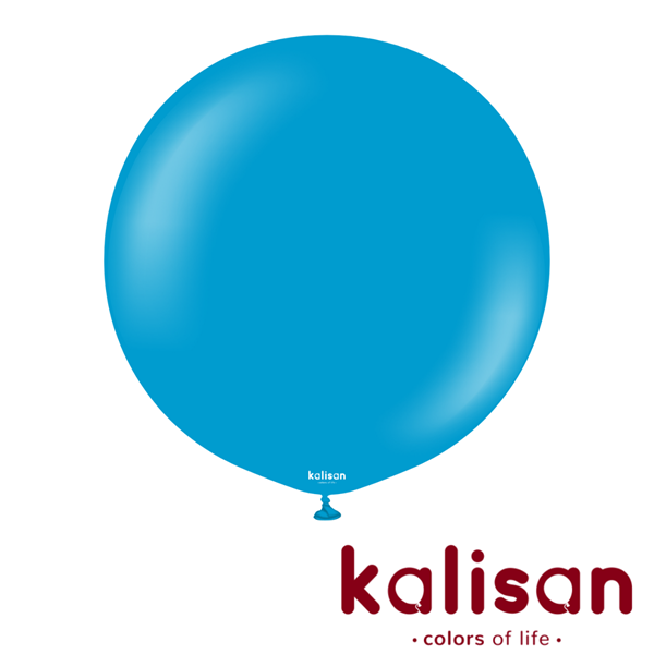 NEW Kalisan Standard 36" Caribbean Blue Latex Balloons 2pk