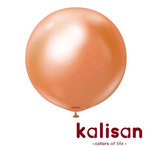 Kalisan 36" Mirror Copper Latex Balloons 2pk