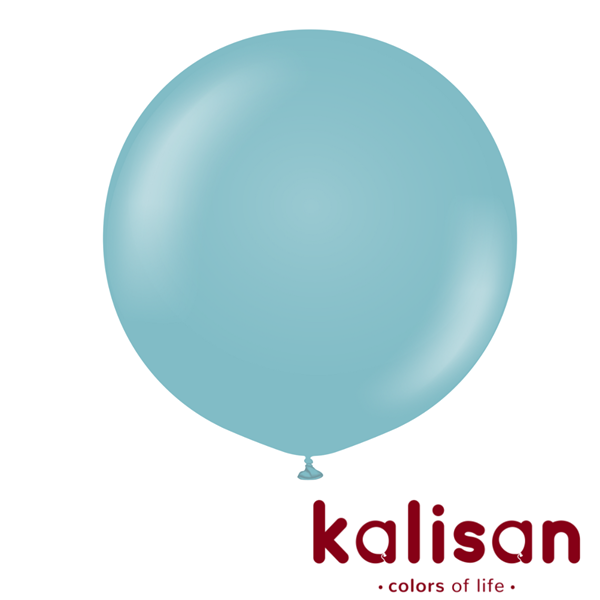 Kalisan Retro 36" Blue Glass Latex Balloons 2pk