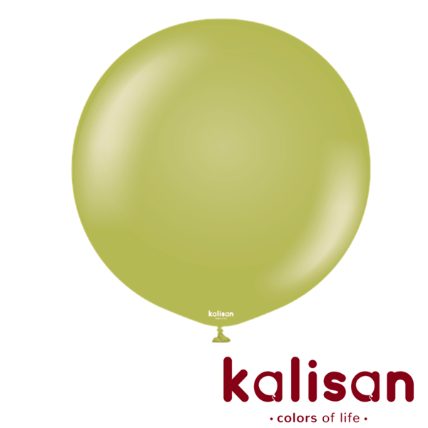 Kalisan Retro 36" Olive Latex Balloons 2pk