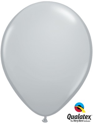 Qualatex Fashion 11" Grey Latex Balloons 100pk