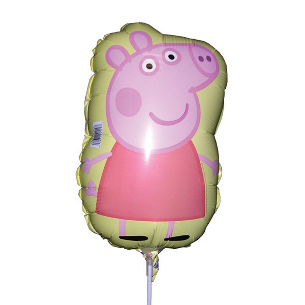 Mini ballon en aluminium rempli d'air Peppa Pig pour fête d