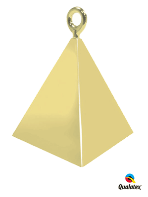 Gold Pyramid Balloon Weight 12pk