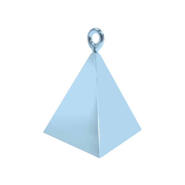 Pearl Light Blue Pyramid Balloon Weight 12pk