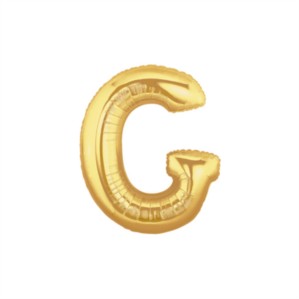 7" Gold Letter G Air Fill Foil Balloon