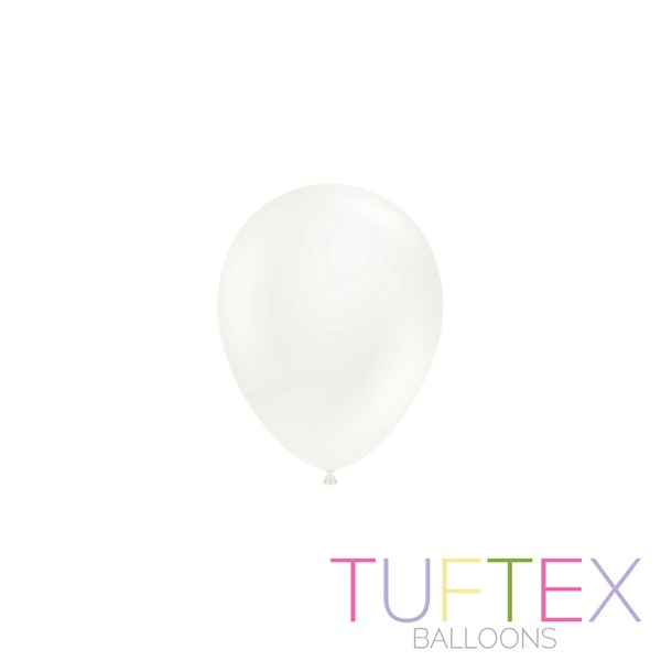 Tuftex Standard White 5" Latex Balloons 50pk