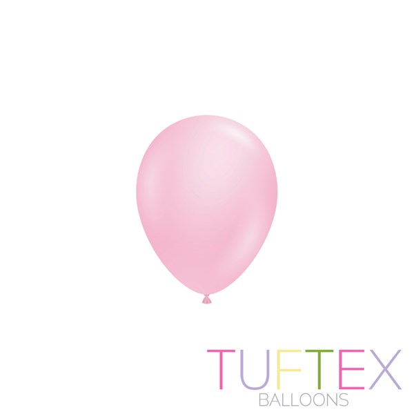 Tuftex Standard Baby Pink 5" Latex Balloons 50pk