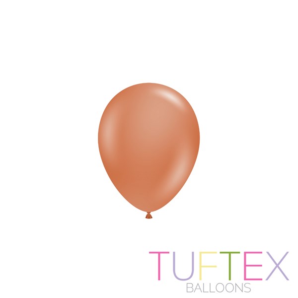Tuftex Standard Burnt Orange 5" Latex Balloons 50pk
