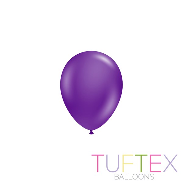 Tuftex Standard Plum Purple 5" Latex Balloons 50pk