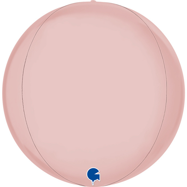 Grabo Satin Pastel Pink Globe 15" Foil Balloon