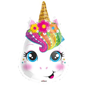 Cute Unicorn Head 18" Foil Balloon