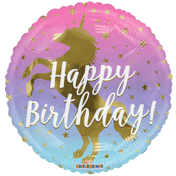 Happy Birthday Unicorn 18" Foil Balloon