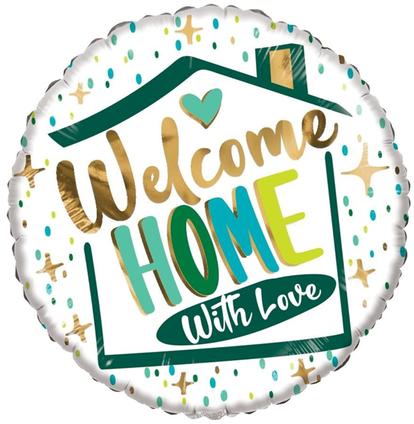ECO Welcome Home With Love 18" Foil Balloon
