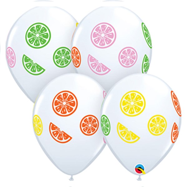 Fruit Slices 11" Latex Balloons 50pk