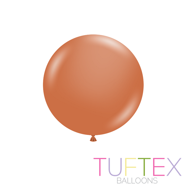 Tuftex Standard Burnt Orange 17" Latex Balloons 50pk