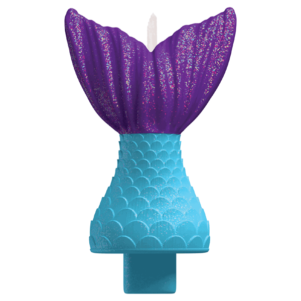 Mermaid Tail Party Candle 13cm