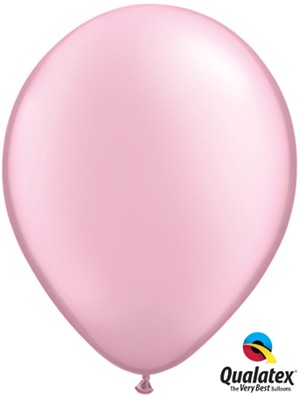 Qualatex Pearl 11" Pearl Pink Latex Balloons 6pk