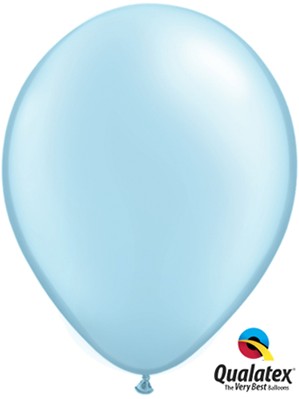 Qualatex Pearl 11" Pearl Light Blue Latex Balloons 6pk