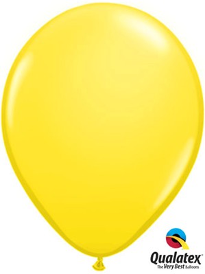 Qualatex Standard 11" Yellow Latex Balloons 6pk