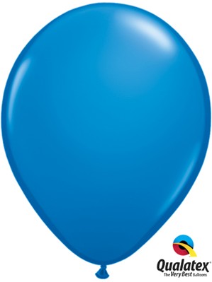 Qualatex Standard 11" Dark Blue Latex Balloons 6pk
