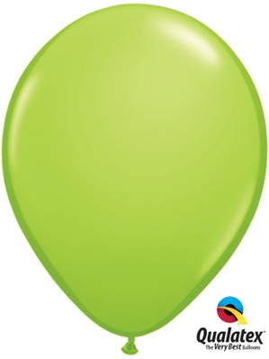 Qualatex Fashion 11" Lime Green Latex Balloons 6pk