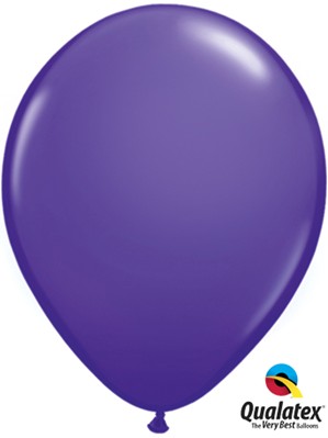 Qualatex Fashion 11" Purple Violet Latex Balloons 6pk