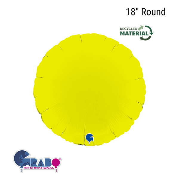 NEW Matte Lime Green 18" Round Foil Balloon