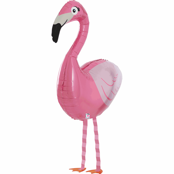 Flamingo Walking Balloon Friend Foil Balloon