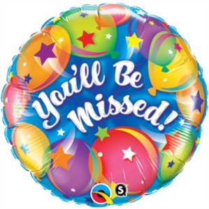 18" You'll Be Missed Foil Balloon