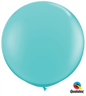 Qualatex 3ft Caribbean Blue Latex Balloons - 2pk