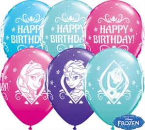 Frozen Happy Birthday 11" Latex Balloons 25pk