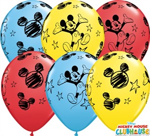 Mickey Mouse 11" Latex Balloons 25pk
