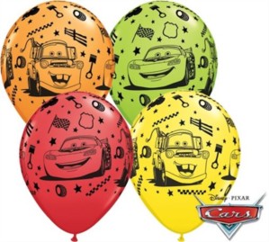 Cars Assorted 11" Latex Balloons 25pk