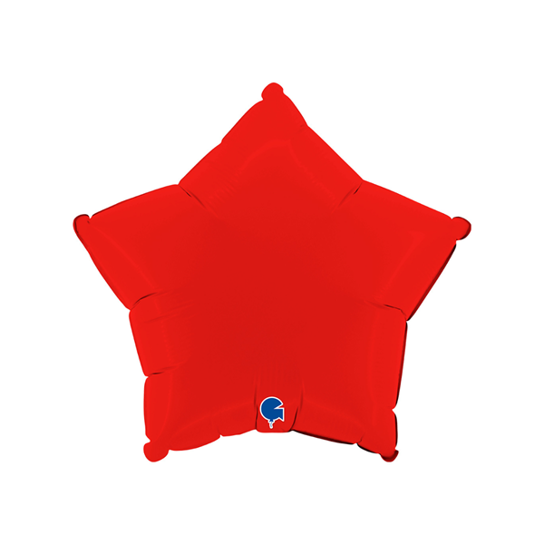 Grabo Matte Red 18" Star Foil Balloon