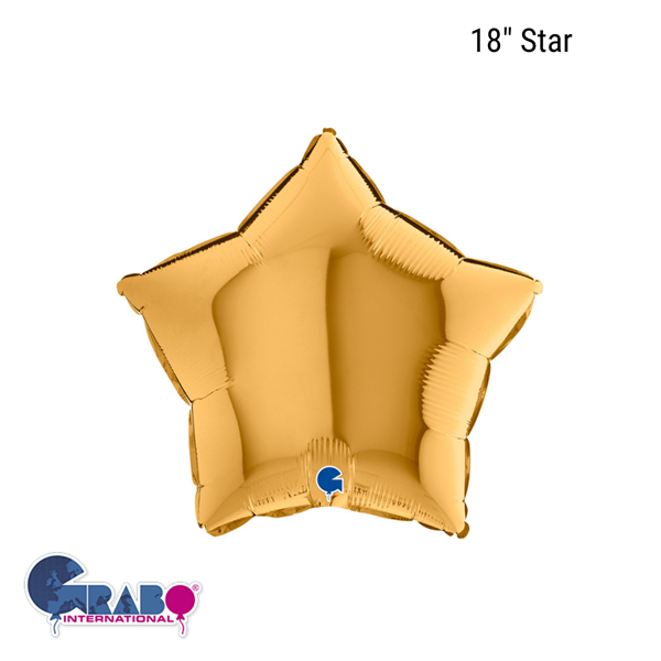 Grabo Gold Star 18" Foil Balloon