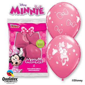Minnie Mouse 11" Latex Balloons 6pk