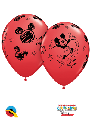Mickey Mouse 11" Latex Balloons 6pk