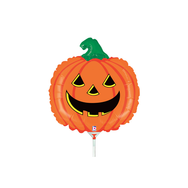 Halloween Smiling Pumpkin 14" Mini Shape Foil Balloon