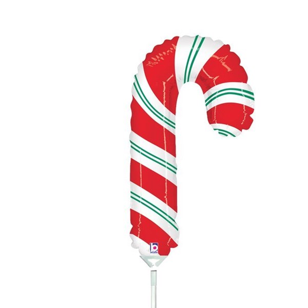 Christmas Candy Cane 14" Air Fill Foil Balloon