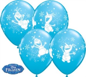 Frozen Olaf 11" Latex Balloons 25pk