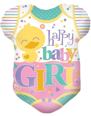 Happy Baby Girl Babygrow 18" Foil Balloon