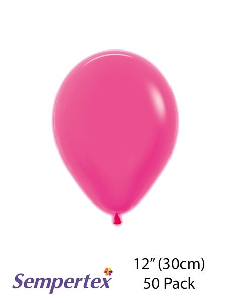 Sempertex Let's Glow Neon Magenta 12" Latex Balloons 50pk