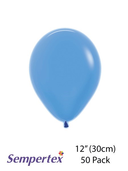 Sempertex 12" Let's Glow Neon Blue Latex Balloons