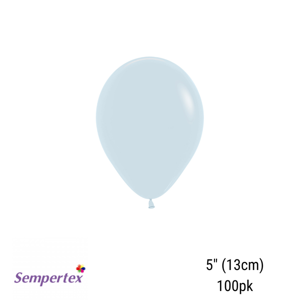 Sempertex Fashion White 5" Latex Balloons 100pk