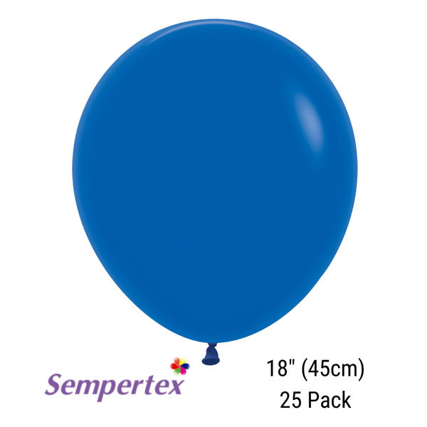 Sempertex Fashion Royal Blue 18" Latex 25pk