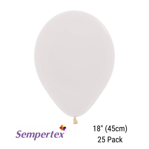 Sempertex Clear 18" Latex Balloons 25pk